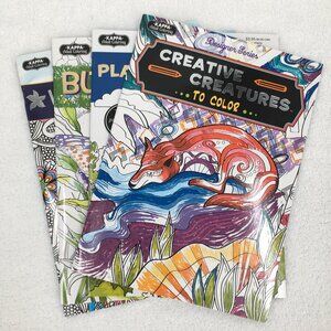 4 Designer Series Coloring Book Kappa Adult Coloring Book Butterflies and Places